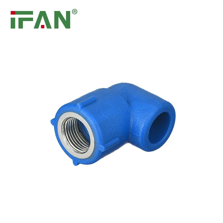 IFAN Free Sample Plumbing New Materials Blue Color PN25 PPR Fittings Elbow For Wholesale