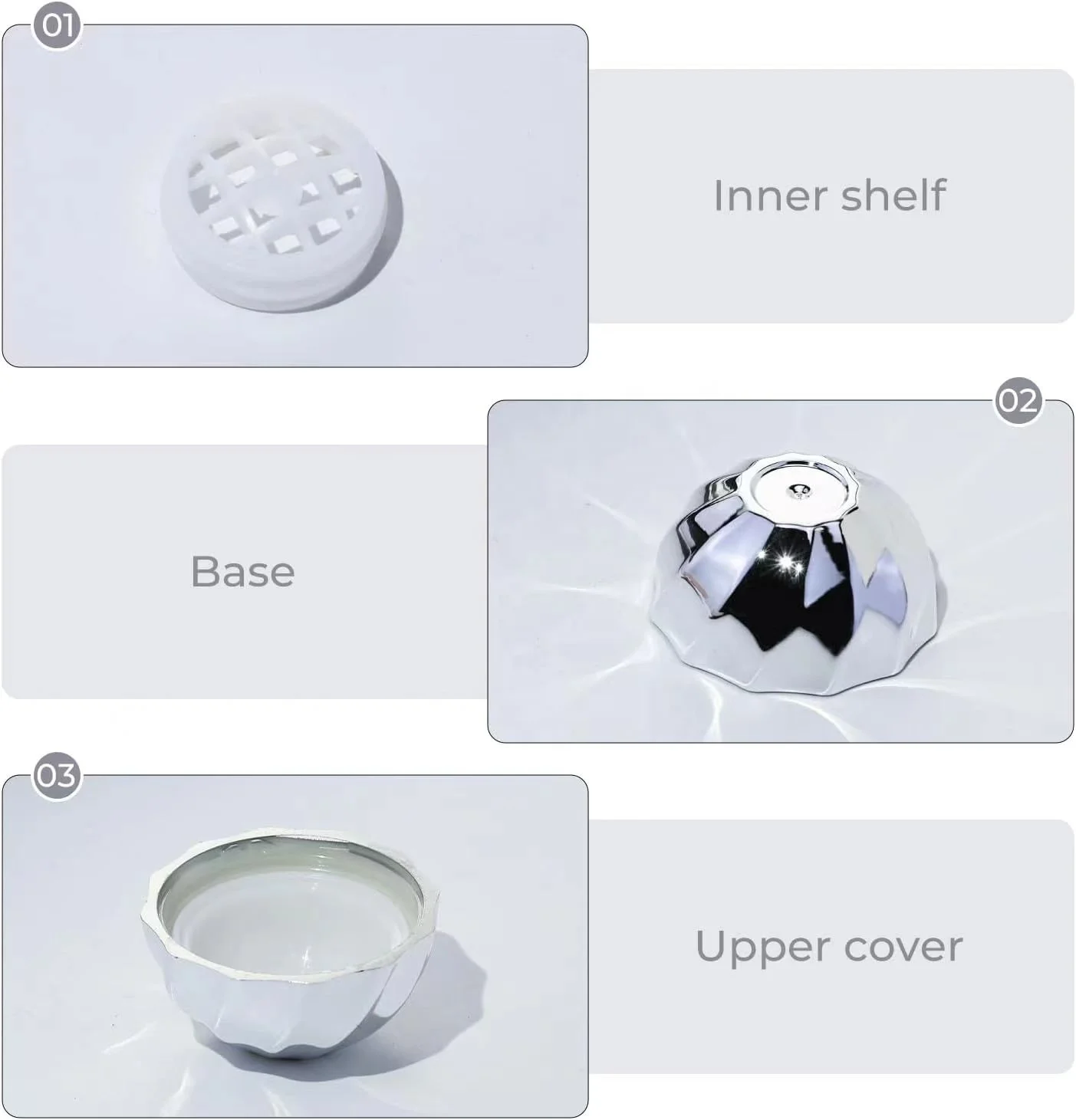 small round ball silver lip balm container lip balm container packaging honey jar lip balm