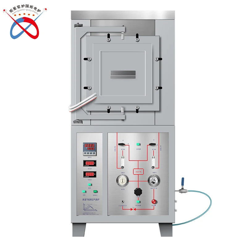 High Vacuum 1200c vacuum brazing muffle furnace