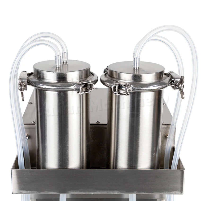 YT-2 Semi Automatic 2 Head Vertical Volumetric Vacuum Level Perfume Bottle Liquid Filling Machine