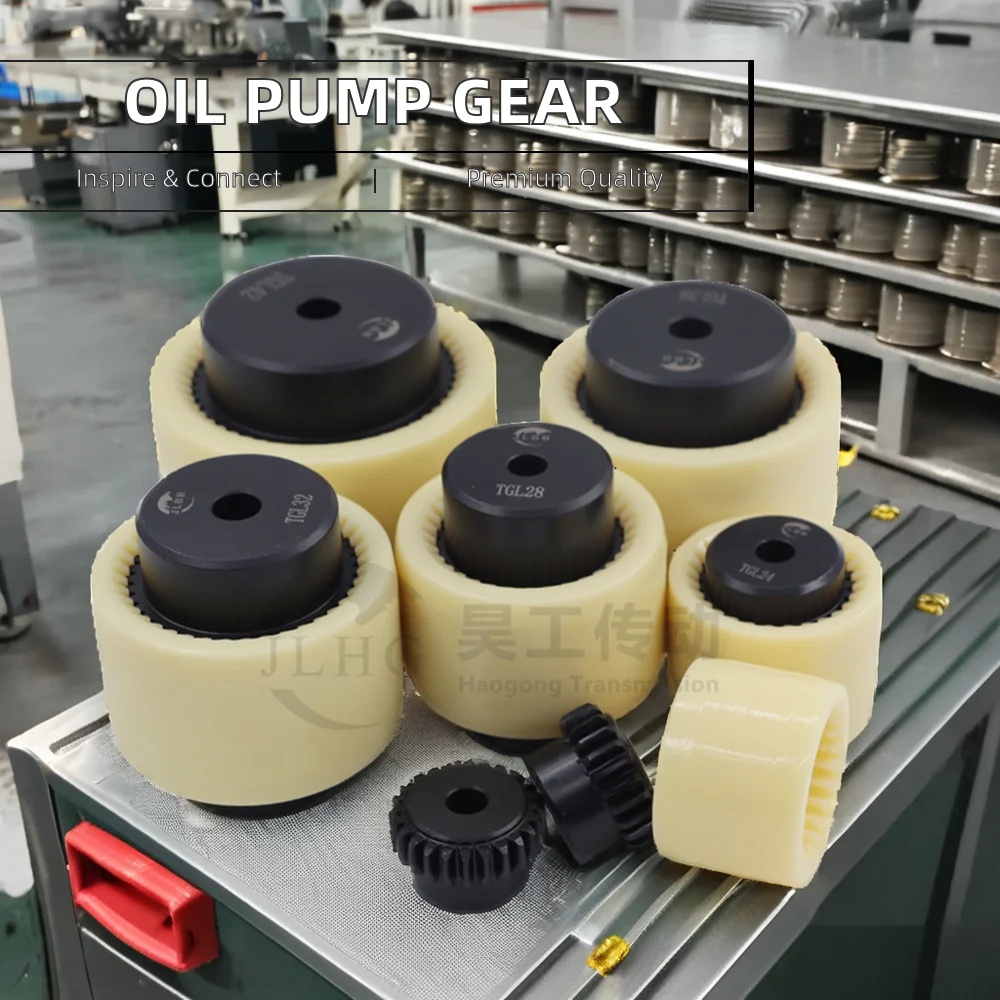 TGL 24 28 32 42 Drum shaped teeth coupler pinion ktr bowex coupling nylon sleeve gear shaft couplings Customizable hole, keyway