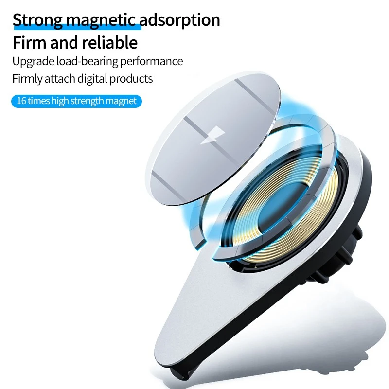 
Direct Sale Car Mount 10W Magnetic Charging Phone Holder wireless car charger for iPhone 12 pro Max Mini Dropshipper 