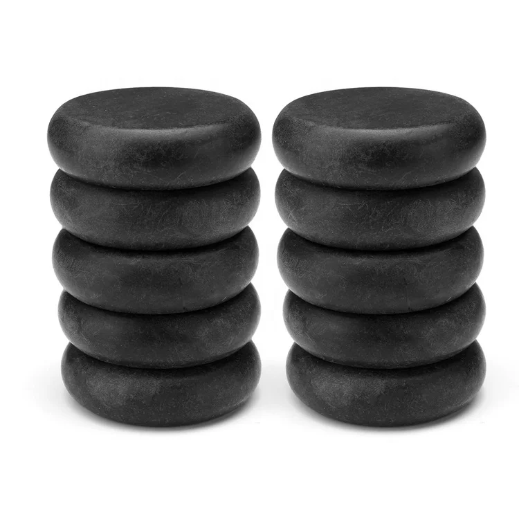 NAIL TALK  Low Price Wholesale Moon Shape Natural Black Basalt Spa Hot Stone Massage