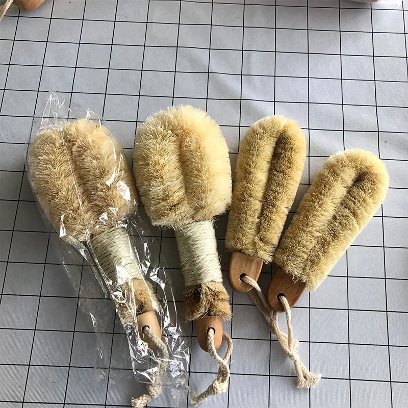 Плетеный абажур из натурального дерева для уменьшения целлюлита Ванна Душ exfolaiting массаж тела скруббер веганских материалов сизальских канатов тела ванны сухую кисть, способный преодолевать Броды для взрослых