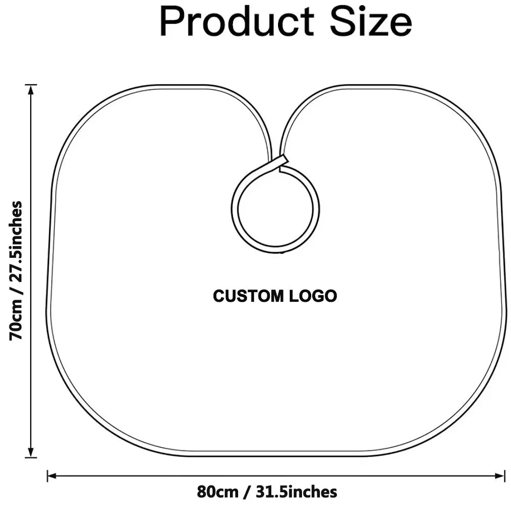 private label beauty salon styling makeup cape short smock mini barber cape for women