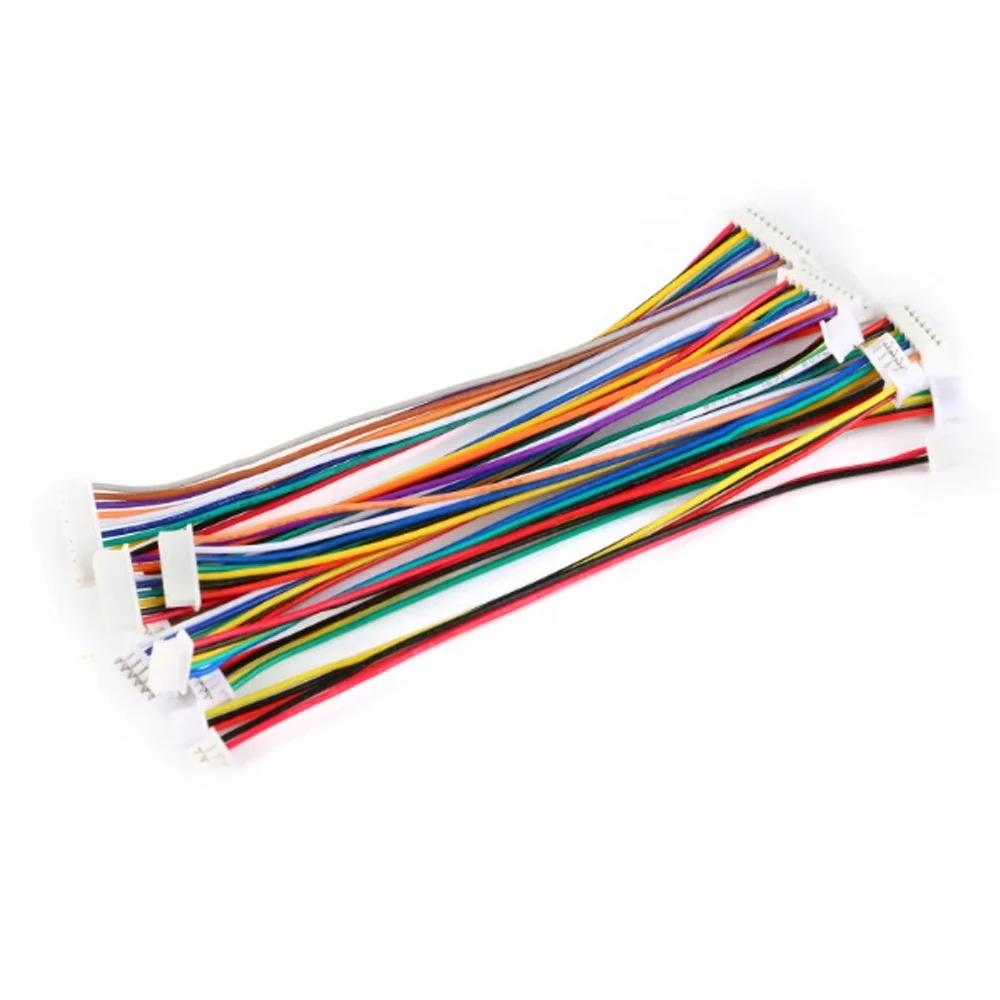 5PCS 100MM SH 1.0 Wire Cable Connector DIY SH1.0 JST 2/3/4/5/6/7/8/9/10 Pin Electronic Line Double Connect Terminal Plug 28AWG