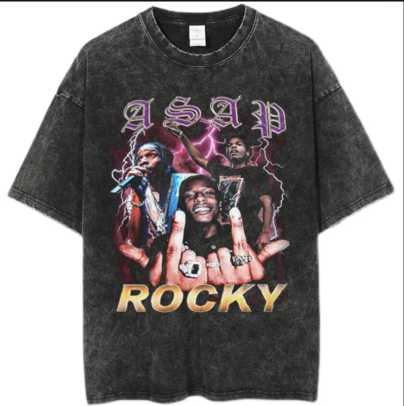 Ingor Trendy Brand Custom Logo Rapper Graphic T Shirts for men