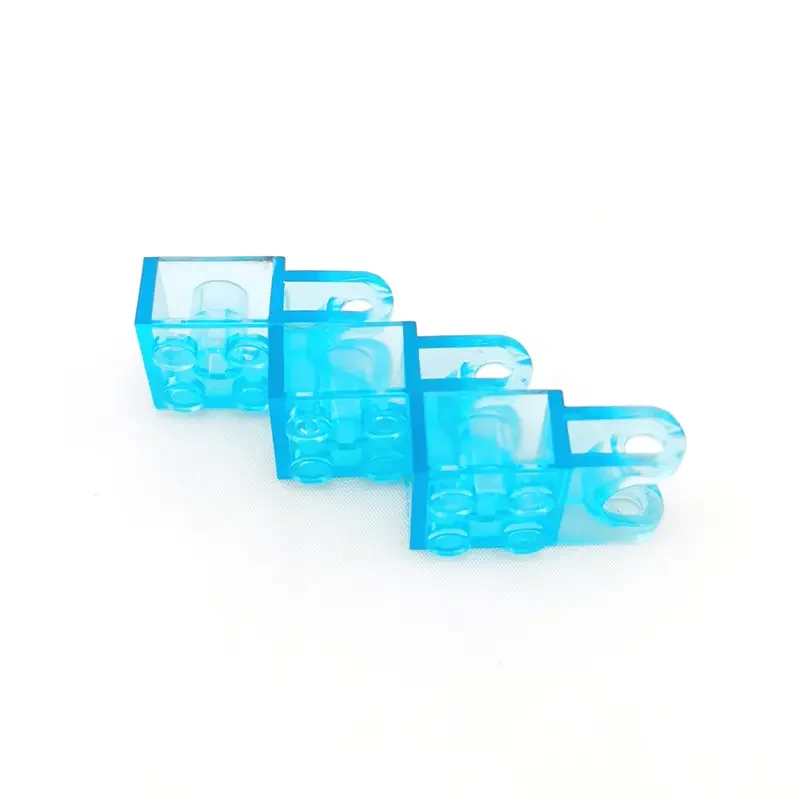 Brick Modified 2 x 2 with Ball Socket and Axle Hole - Straight Forks with Round Ends and Open Sides NO.92013