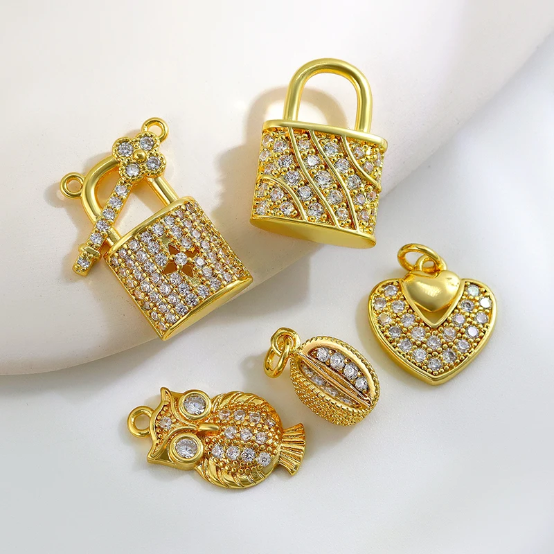 Hot Sale Butterfly Charms Diy Earring Necklace Pendant 18k Gold Color Jewelry Making Findings and Accessories