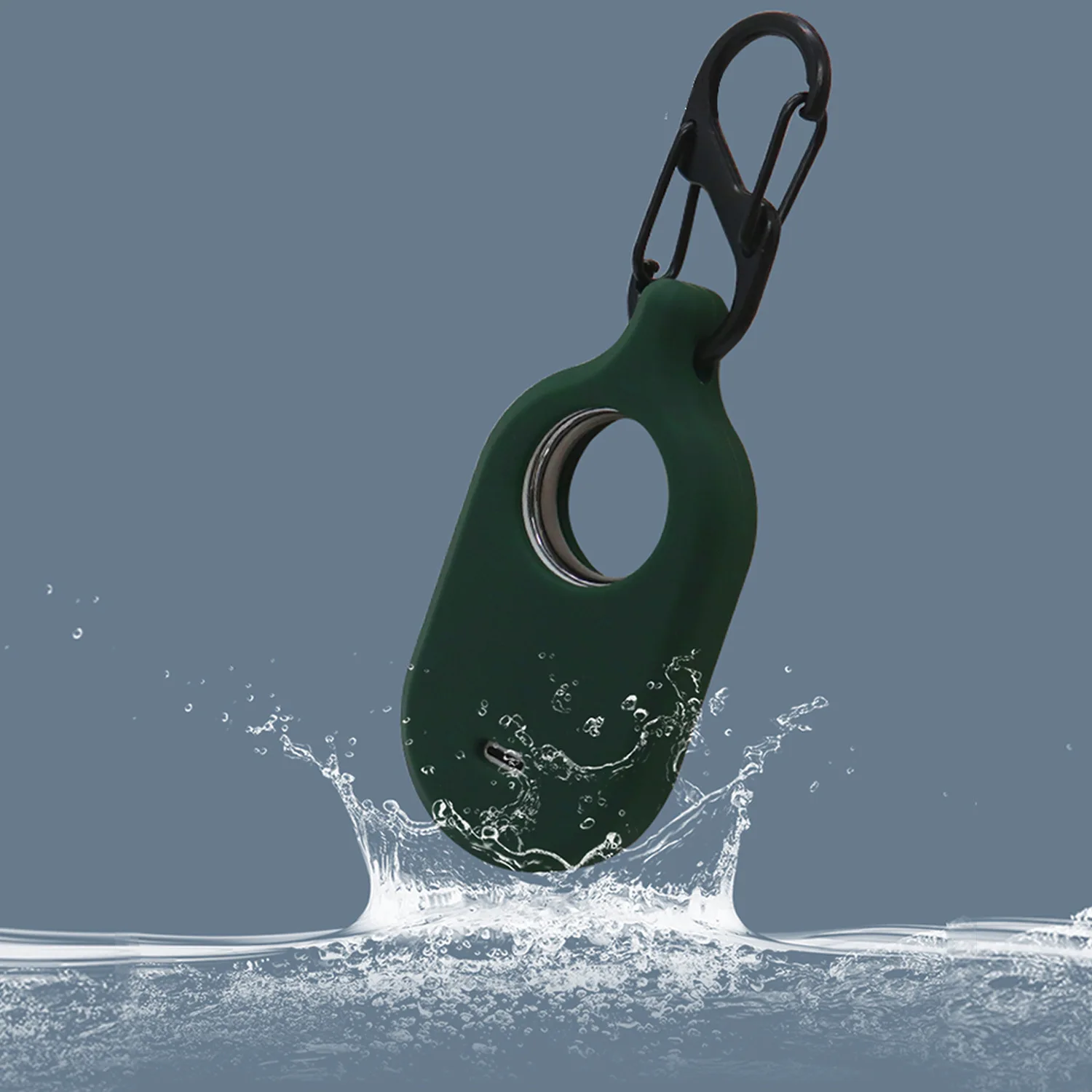 GPS Tracker Silicone Holder Silicone Protective Skin Cover for Samsung Galaxy Smarttag2 Case With Key Ring