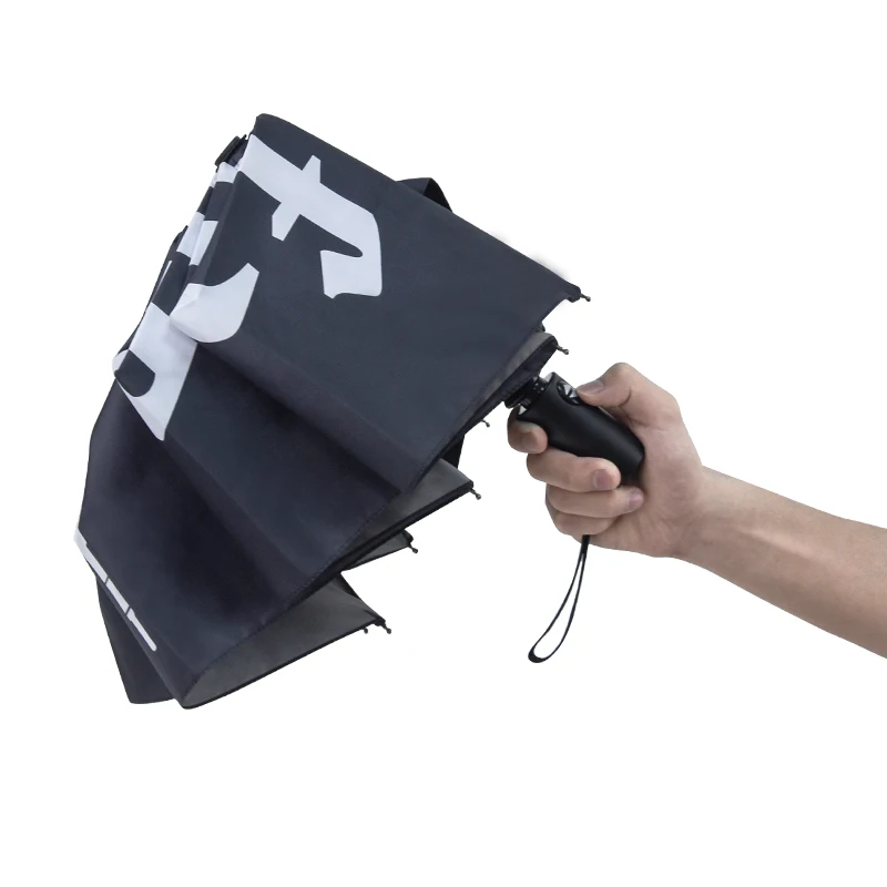 Automatic Three Folding Foldable Portable Sun Travel Umbrella Customized Design Full Digital Print