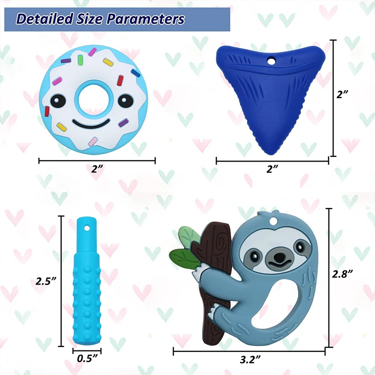 Boys And Girls Tooth Chewing Children Adhd, Autism, Chewing Necklaces Sensory Reduction Of Tooth Pain Sensory Chewing Necklaces