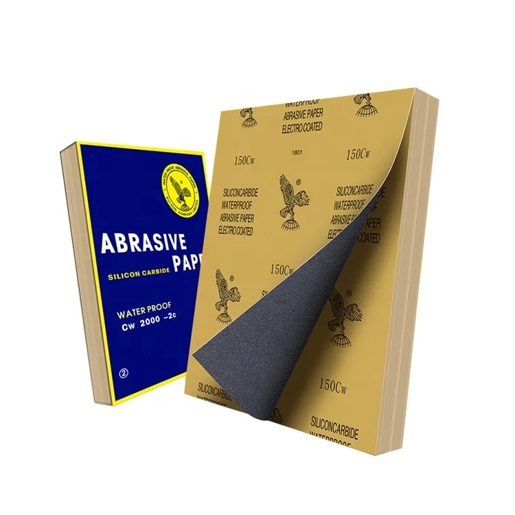 
High quality eagle waterproof black sandpaper grinding paper abrasive tool manufacturers with free sample 