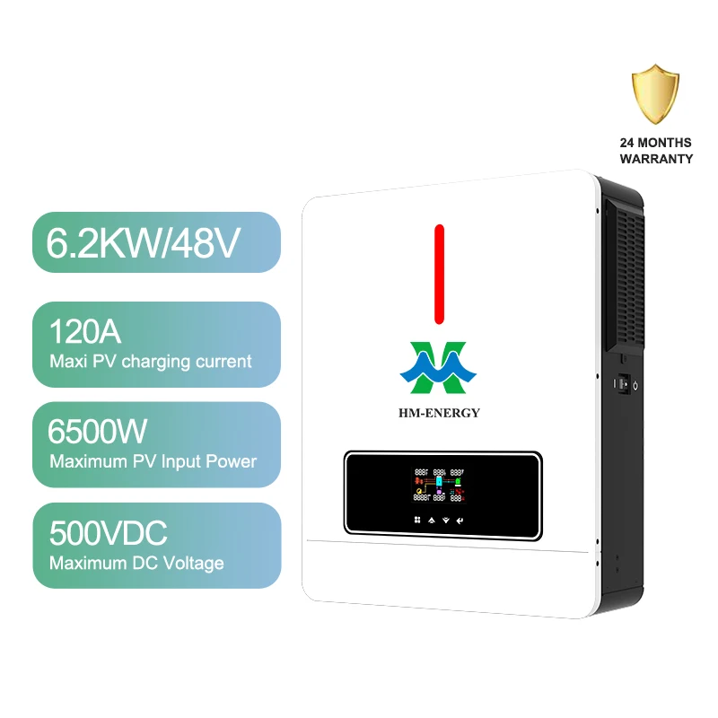 4.2Kva 6.2Kw On Off Grid Hybrid Inverter Solar Pump  Inverter Off Grid 5Kw Solar panels with battery and inverter