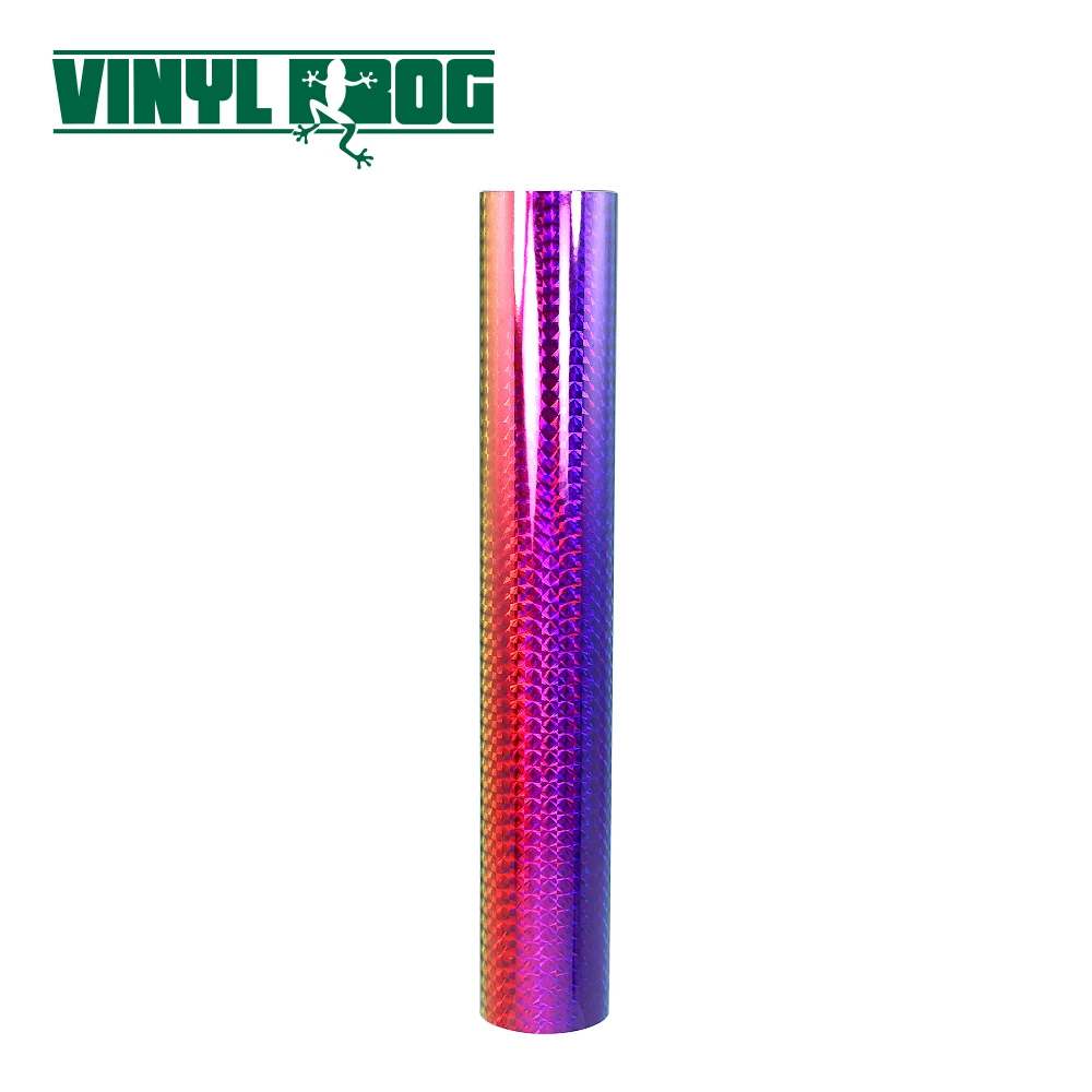Hot Sale New Product Pvc Permanent Self Adhesive Cutting Vinyl Holographic Reflective Rainbow Craft Making Colored Cutting Vinyl