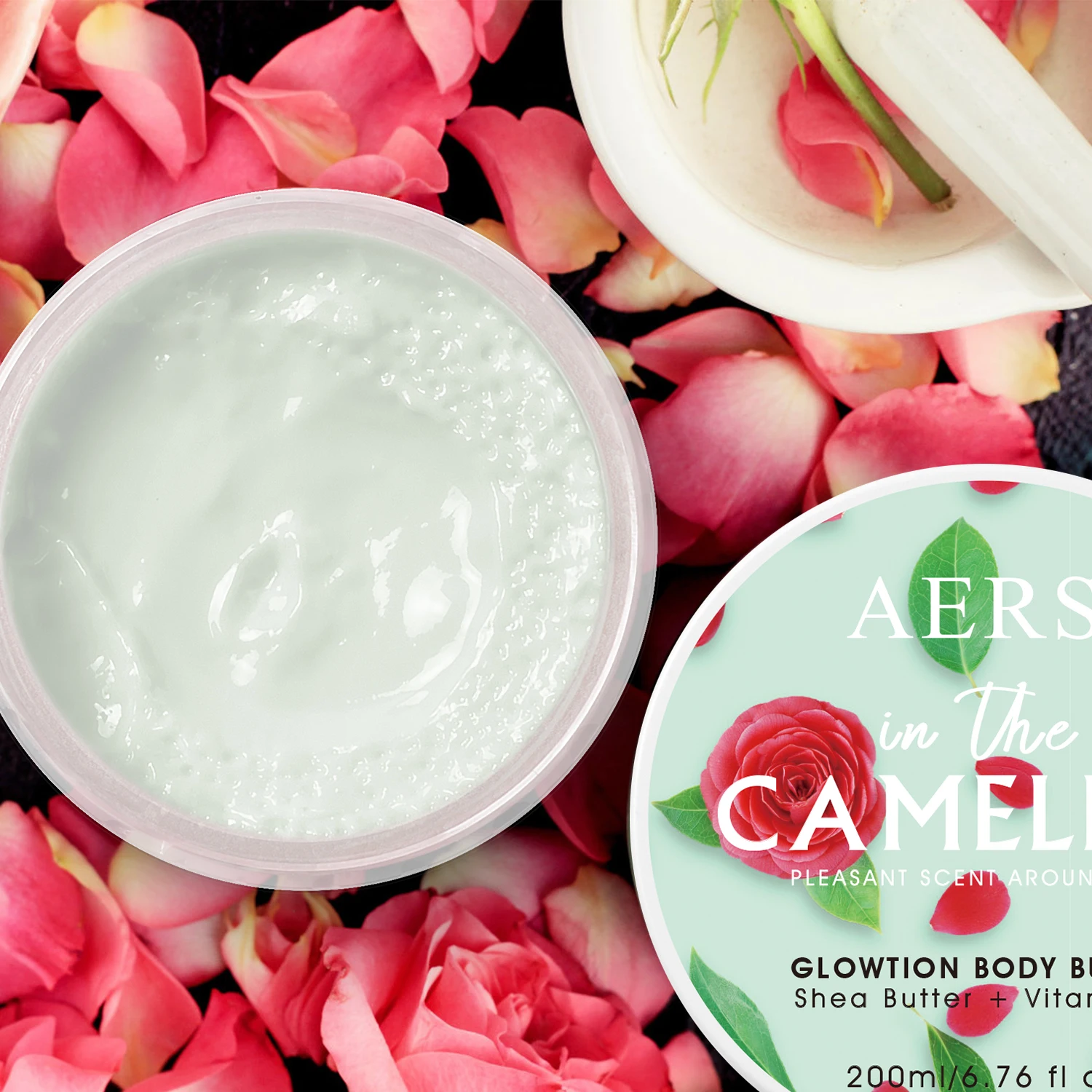 Vitamin E New Design Color Skin Care Set White Cream Jar Shea Butter Wholesale Body Lotion