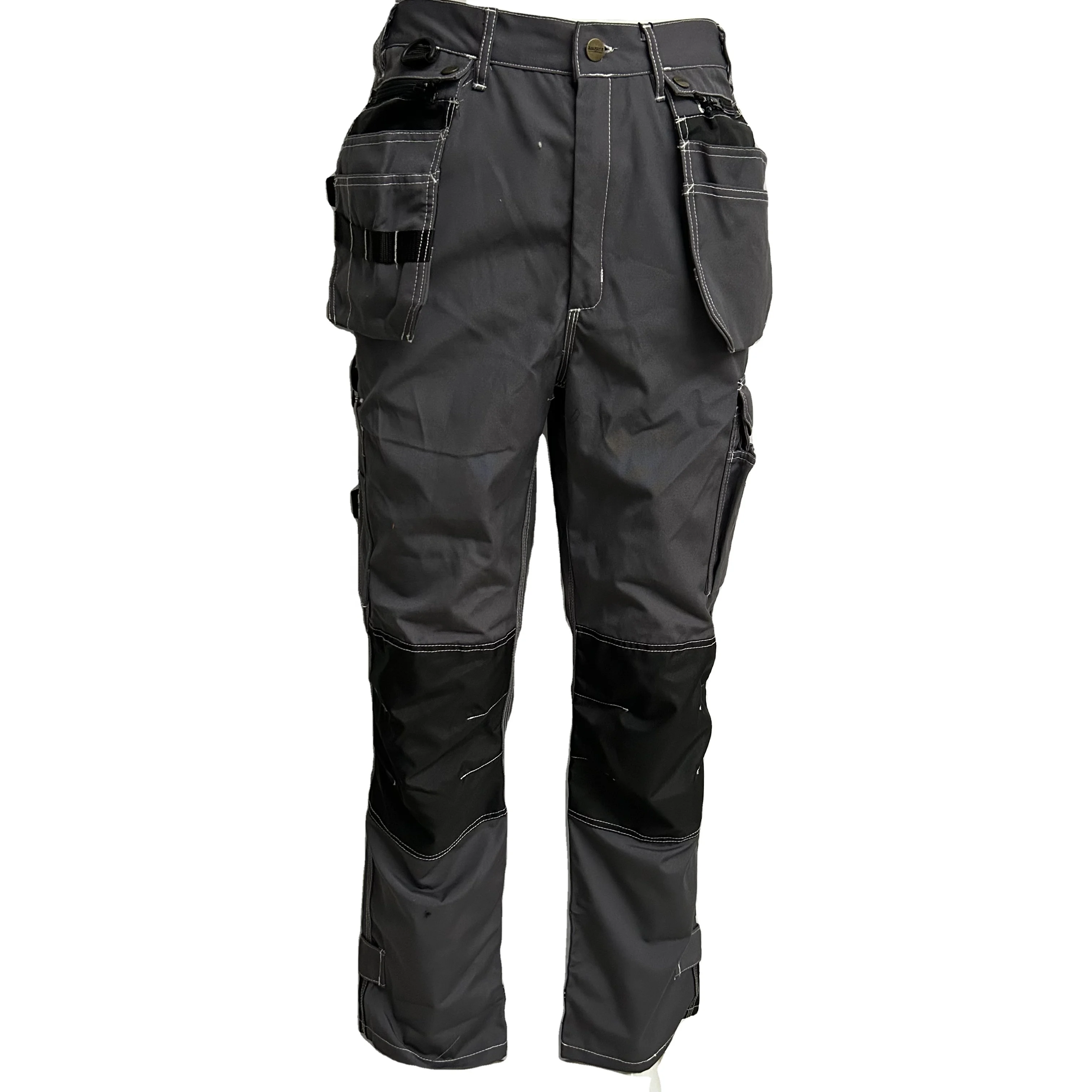 Heavy Duty Durable Workshop Uniform Utility Pants 65/35 Poly/Cotton Multi Pockets Work Trousers Customized Cargo Pants For Men