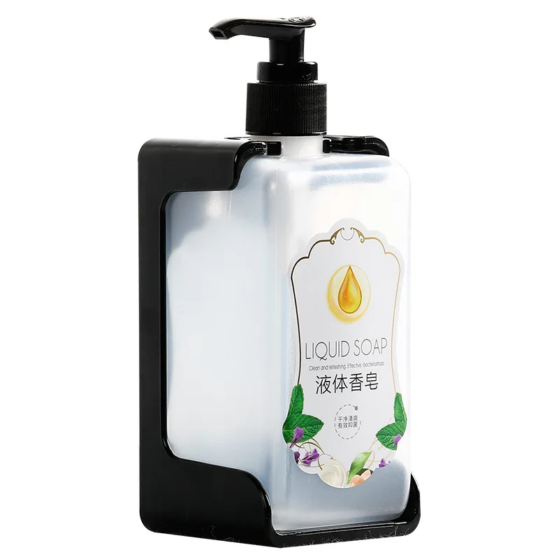Hotel  Soap Pump Bottle Holder Dispenser Wall Mounted Bracket