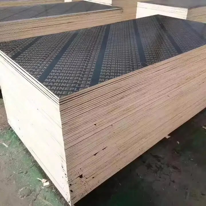 1220 *2440 mm 12mm 15mm 18mm shuttering plywood film faced plywood for construction