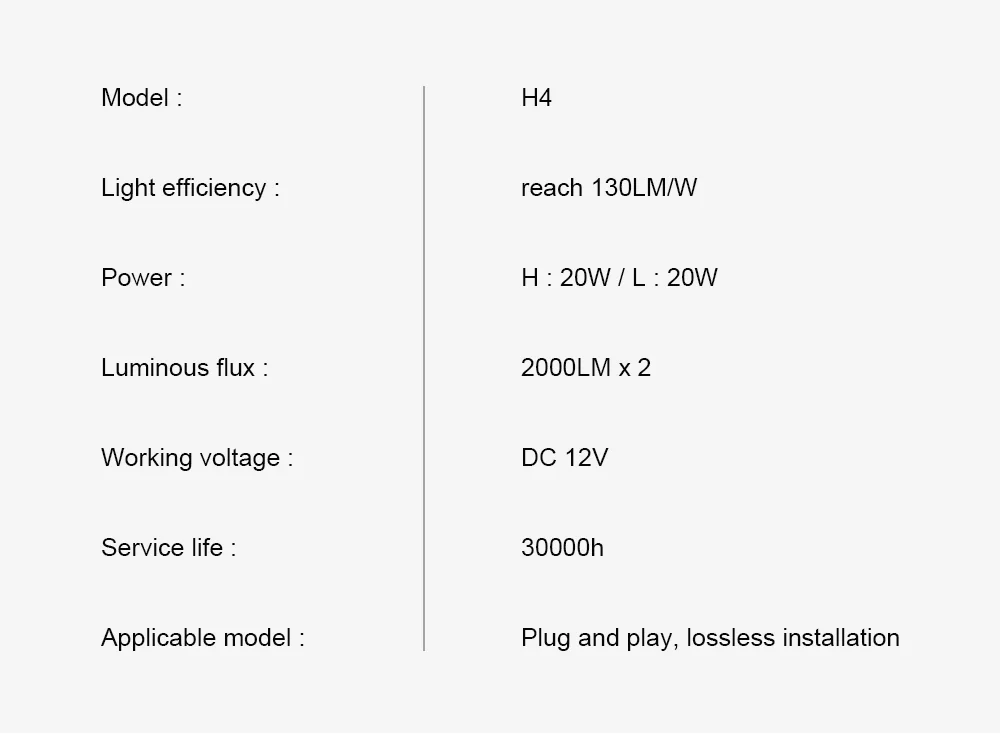 Заводская оптовая супер яркая 4000lm 6000K белая и 3000K желтая система освещения мотоцикла H4 BA20D светодиодная фара