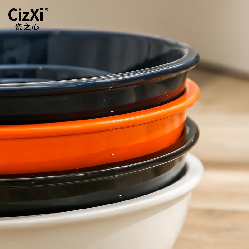Wholesale custom cat dog food feeder bowl training slow feeder pets food and water ceramic pet bowl dog bowl