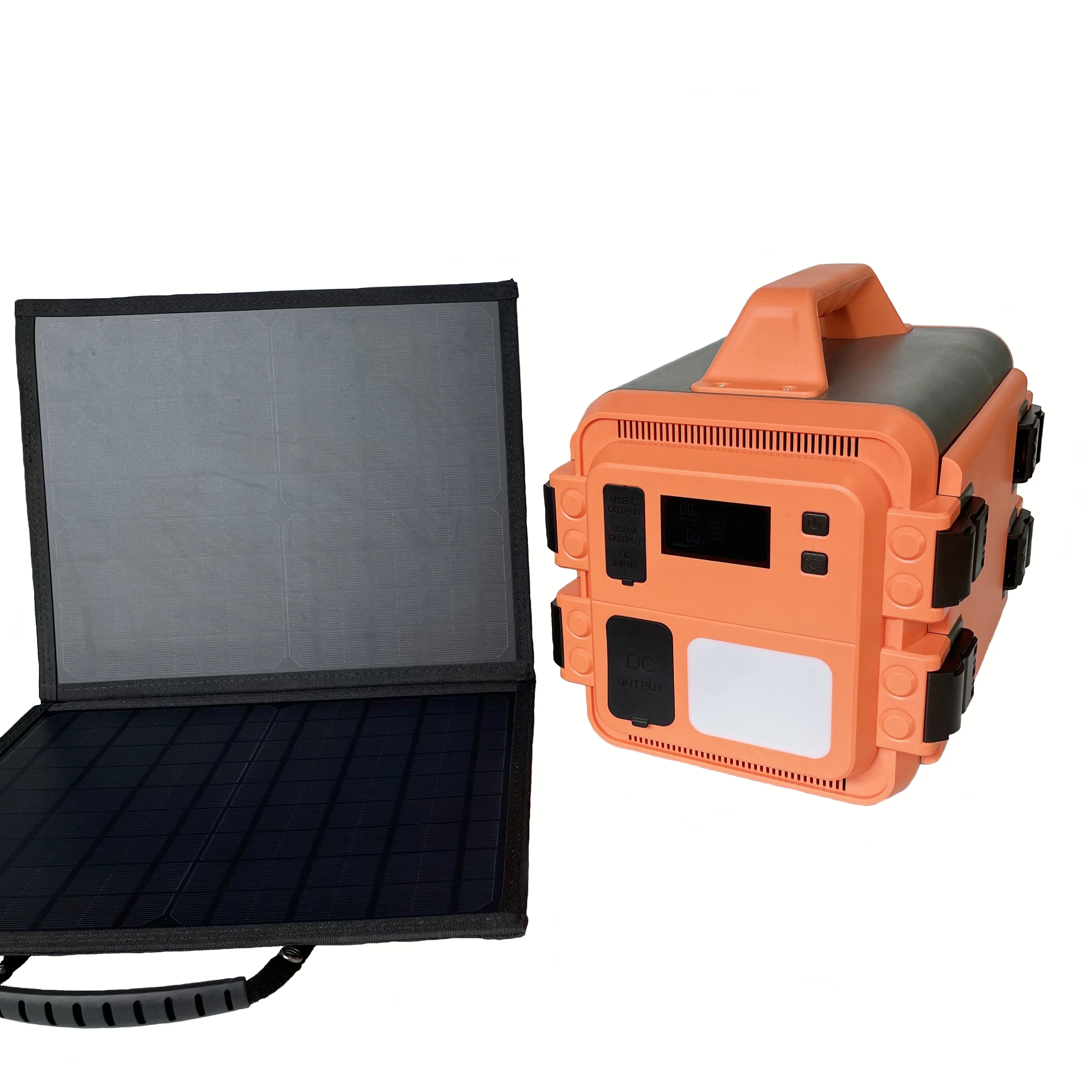 solar energy systems 1000W  220v portable power station supply ups portable camping generator power station with solar panel