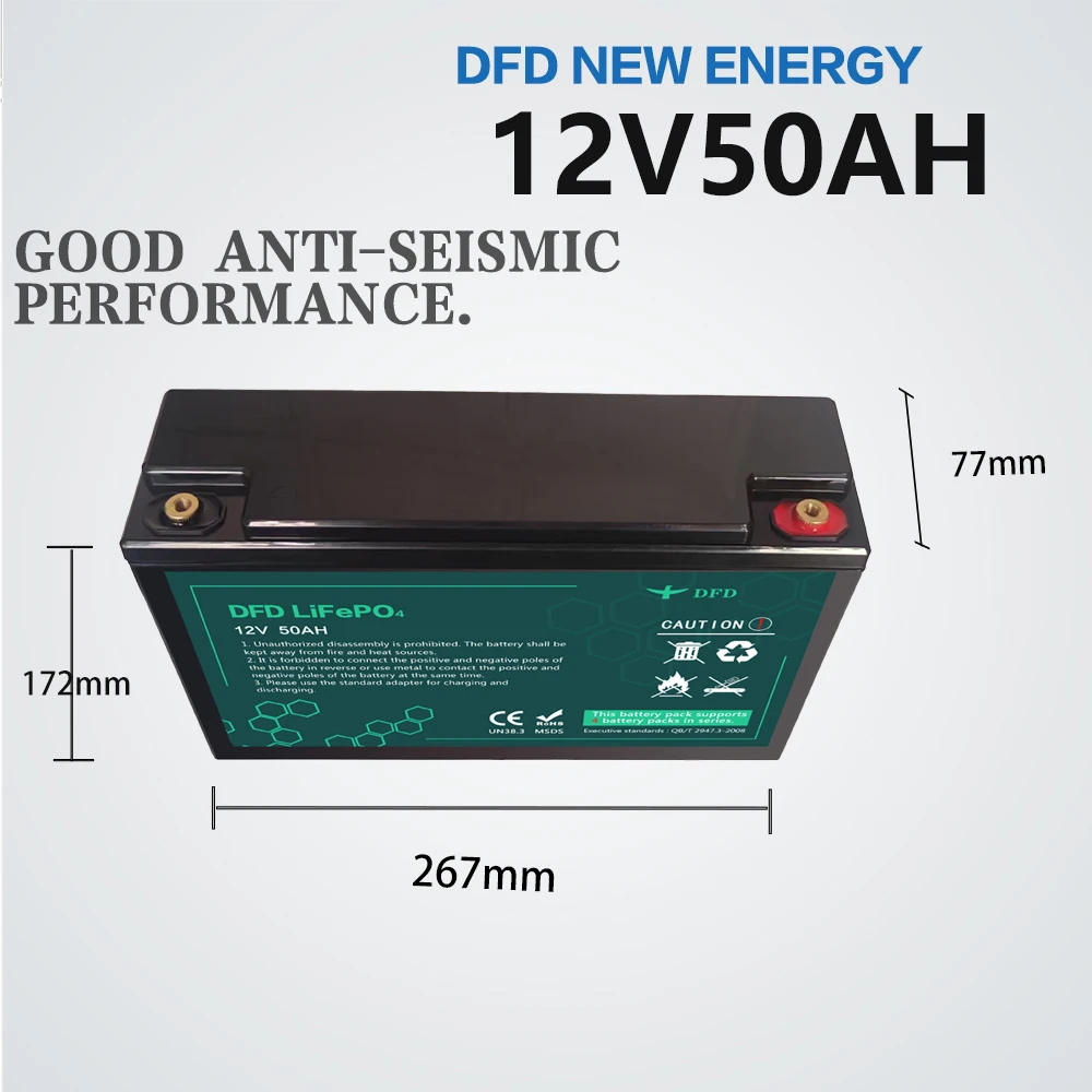 DFD 12V Energy Storage System Energy Storage Rechargeable Lifepo4 Cell 12.8V 100AH Lifepo4 Lithium ion Battery Batteries