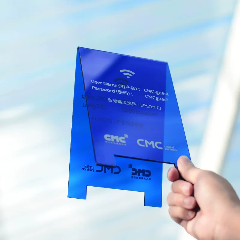 Custom DIY Eco-Friendly Modern Acrylic Tip Table Sign Number Plate Counter Top Advertising Feature for Display Stand Exhibition