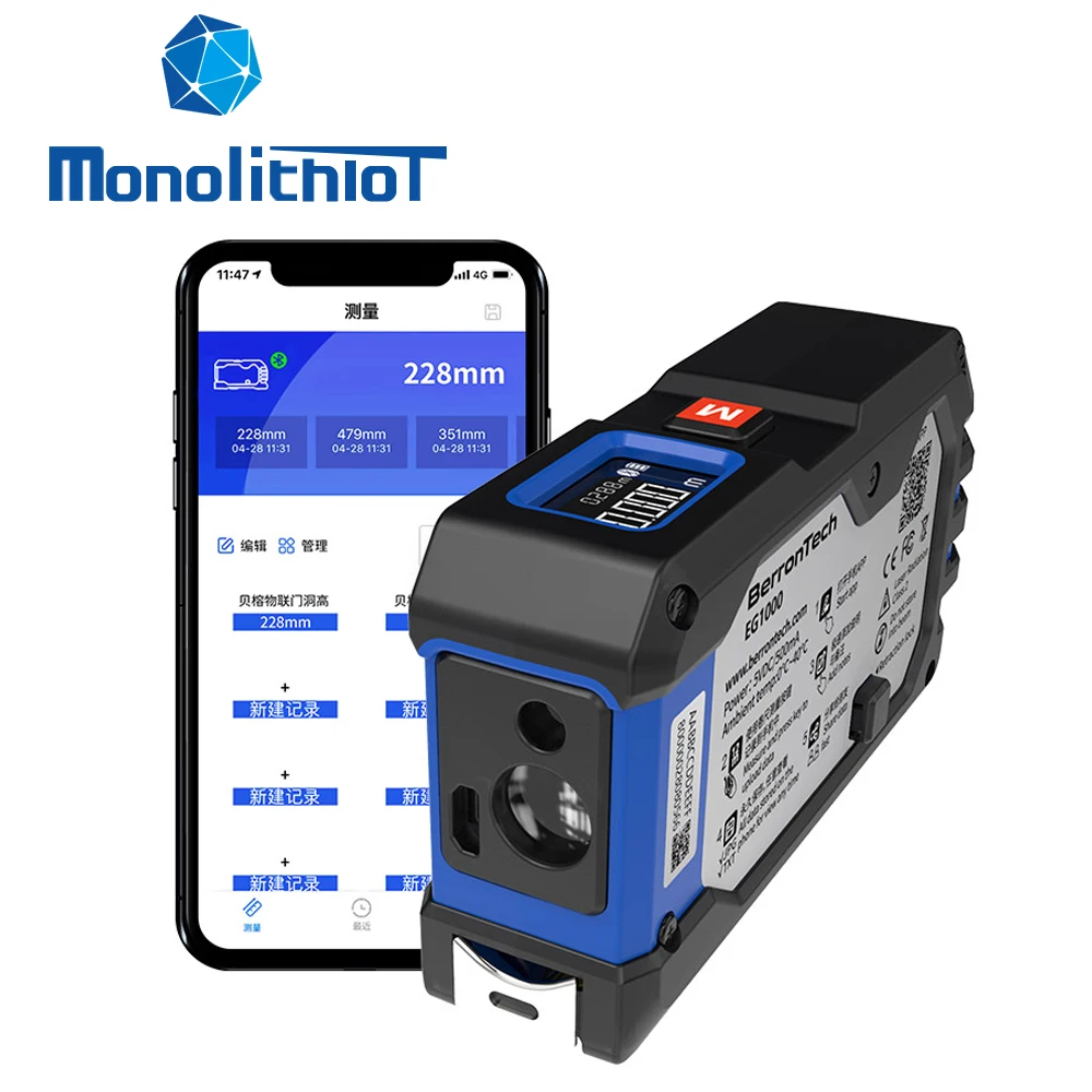 Монолитит EG1000 прочный водонепроницаемый портативный ЖК-дисплей 40 м/131фт расстояние цифровая лазерная лента