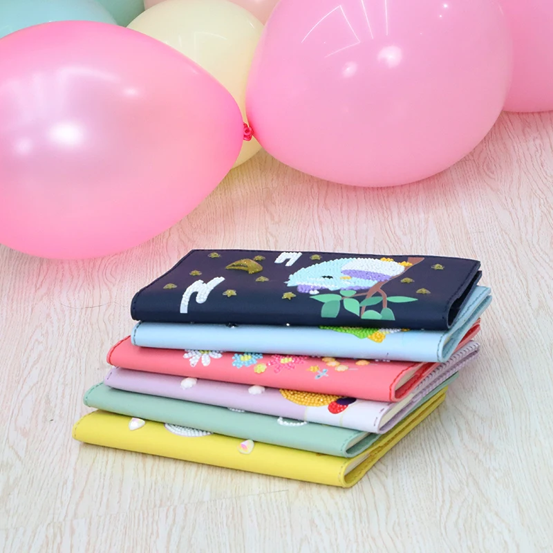 5D DIY Handmade PU Leather Sewing Diamond Painting Magic Notebook Special Shape Arts Kids Kits Toys Gift For Kids Adults