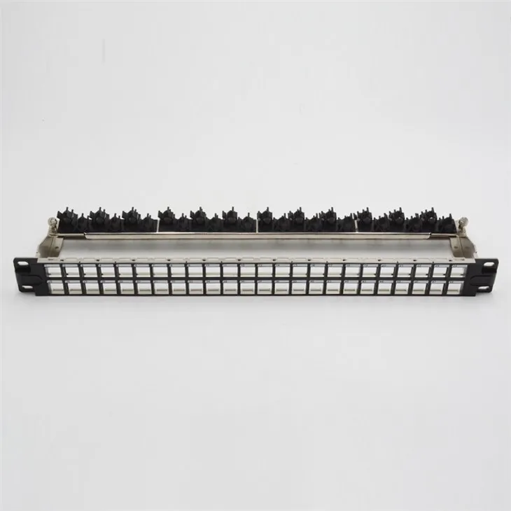 FTP 24Port  Empty Patch Panel High Quality Networking Shield Empty Patch Panel Use For Keystone Jack