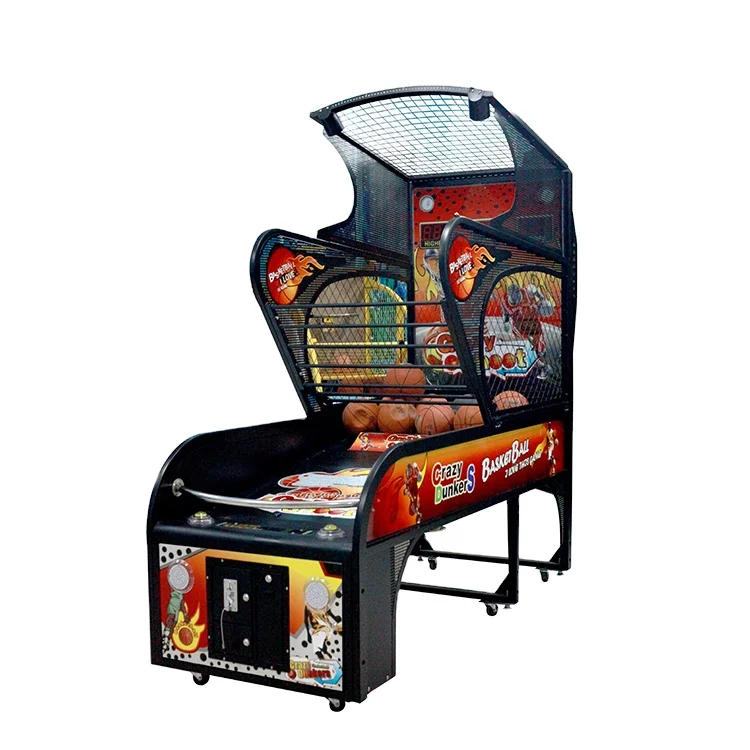 Hot selling coin operated sport machine luxury street basketball arcade game machine for adult