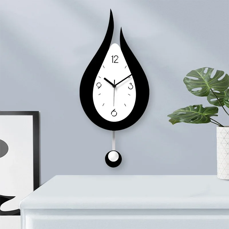Modern home living room silent clock creative decorative clock fashion acrylic art water drop clock