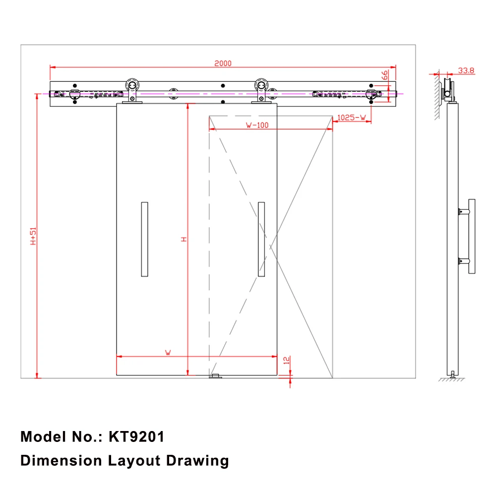 Wholesale High Quality Partition Doors Solid Wood And Glass Sliding Wooden Barn Door
