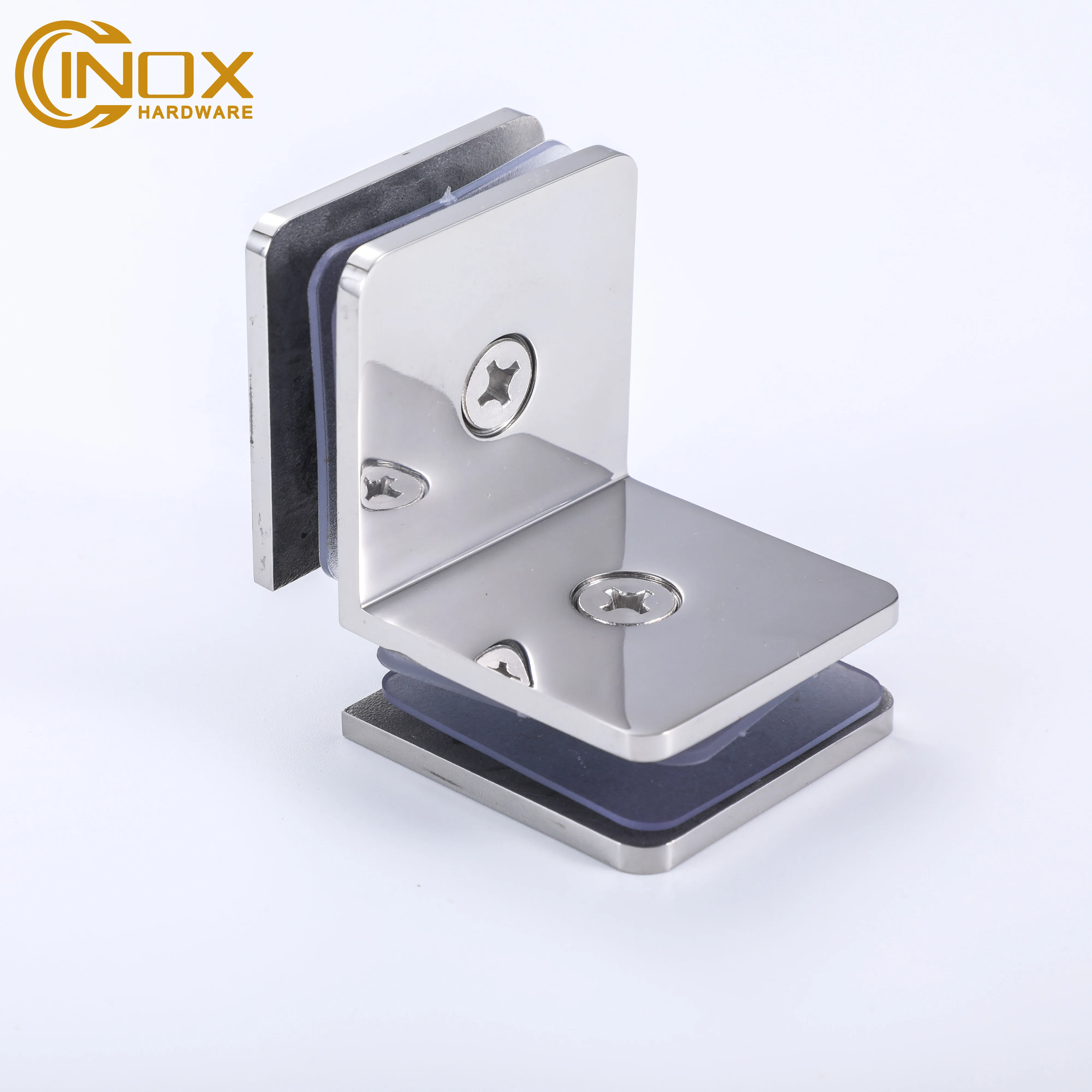High Quality 8-12mm Glass Door Clamp Hinge 90 Degree Glass Connector Shower Hinge