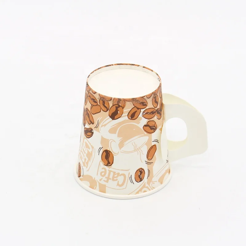 
China wholesale disposable paper coffee and tea cups with handle 