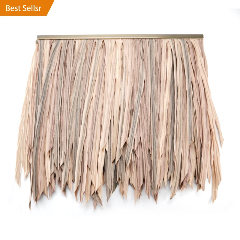 Wholesale waterproof fireproof artificial straw thatch roof synthetic synthetic straw roof