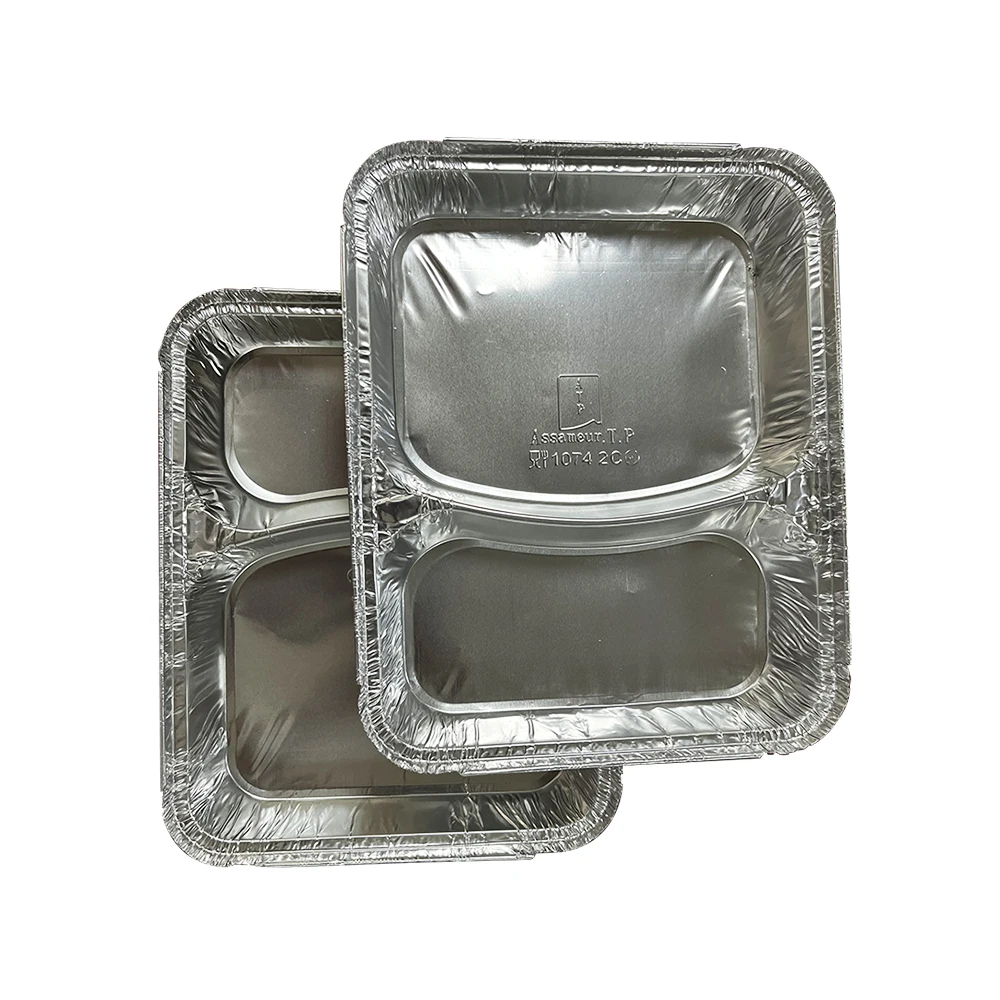 Disposable Tin Foil Dishes Catering Food Packaging Aluminium Foil Container Disposable Foil Tray
