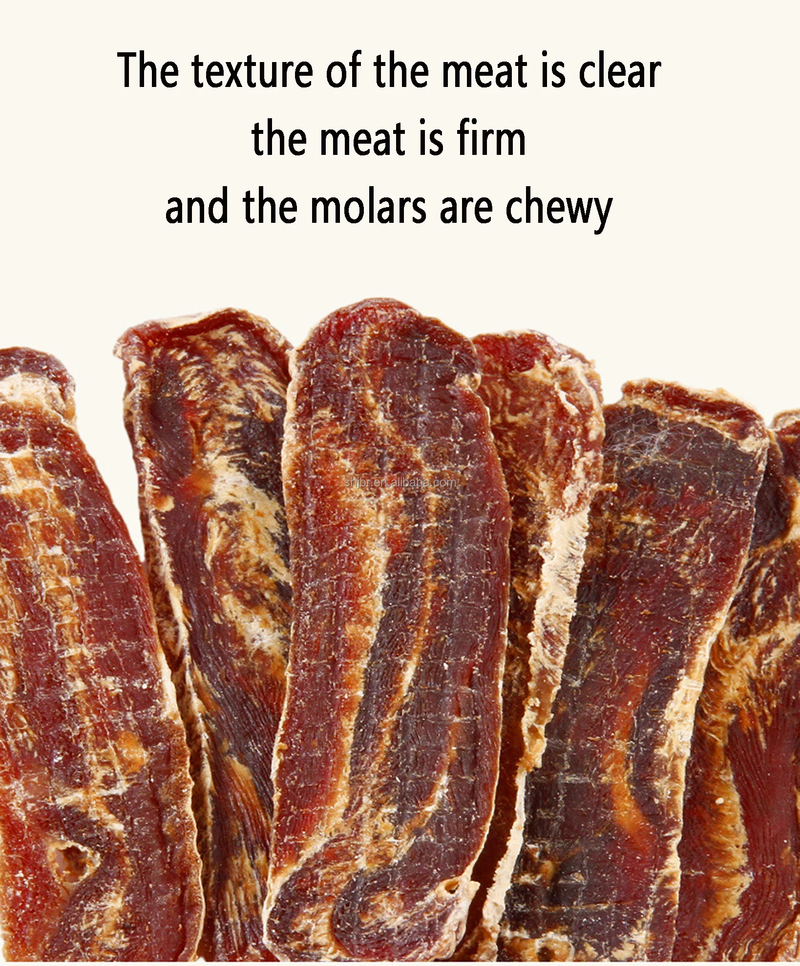 Factory price Dog snack beef slices Pet puppy snack grinding teeth/clean tooth beef jerky pet food wholesale(100g)