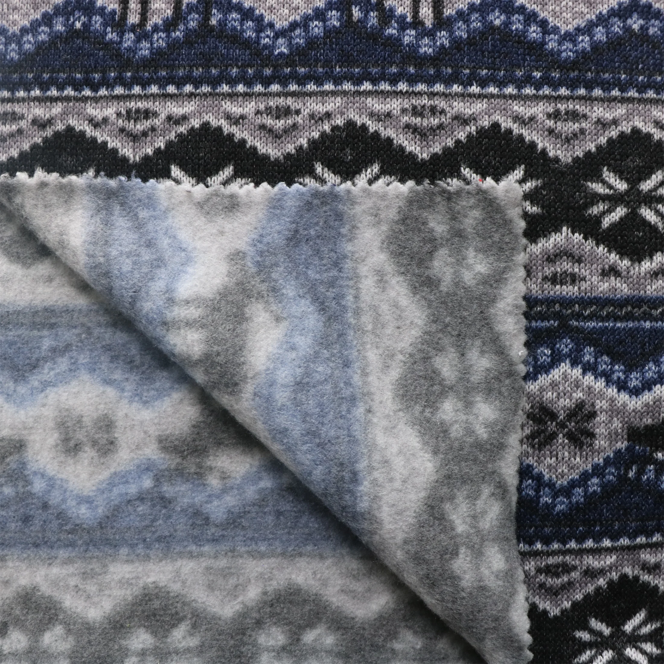 High Quality Good Design 100% Polyester One Side Brush Weft Knitted Loose Fleece Fabric for Coat Home Textile