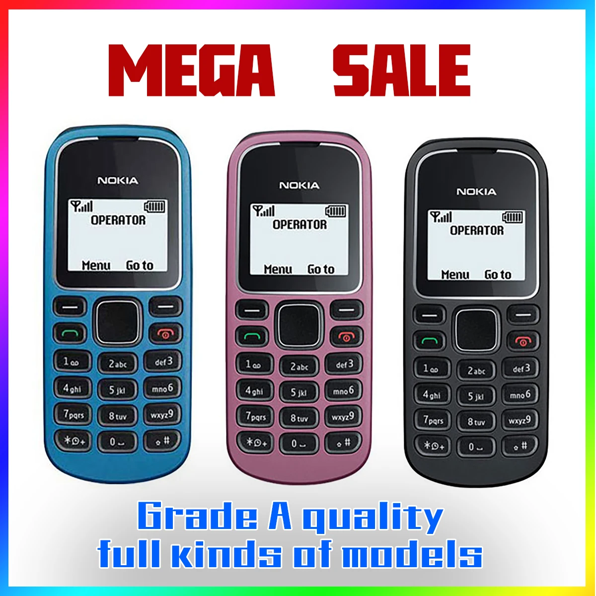 Самый дешевый GSM разблокированный мобильный телефон для Nokia 1280 Арабский Русский клавиатура