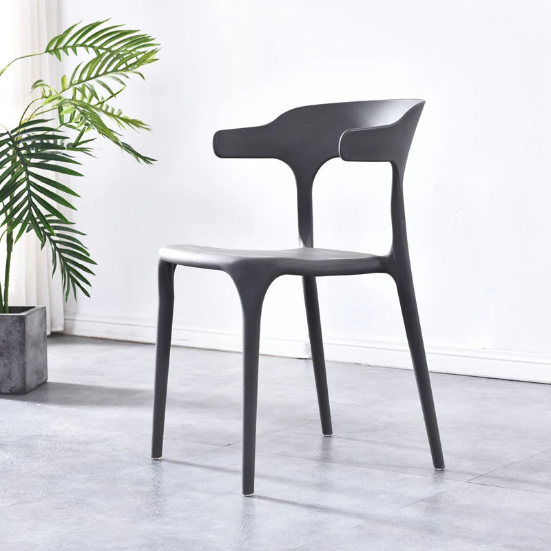 
Stock Hot Sale Outdoor garden event Restaurant Furniture leisure PP armchair cheap Dining Room Stackable Plastic Chair 