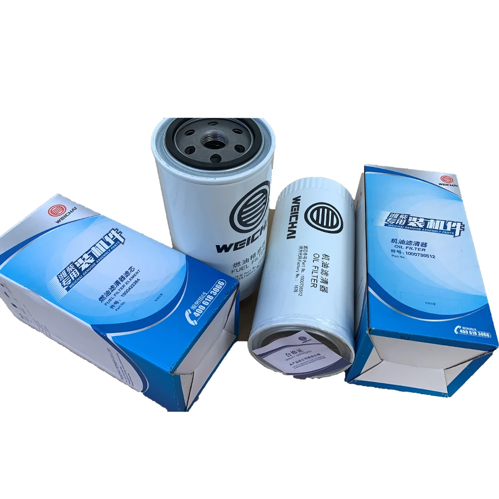WEICHAI Fuel Filter 1000422384 Fuel Filter Element 1000736512 for WP4/6/WP12/WD10 series Engine