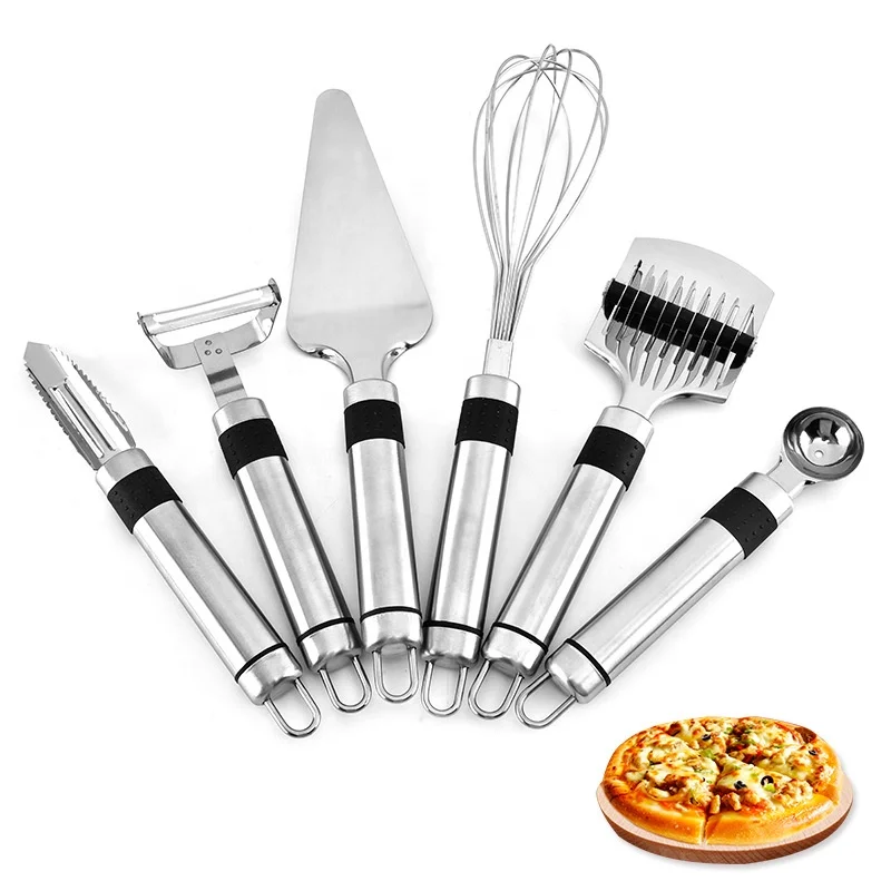 2021 Amazon hot sell creative new stainless steel buy kitchen gadgets set with Holder  kichen accessories kitchen gadget