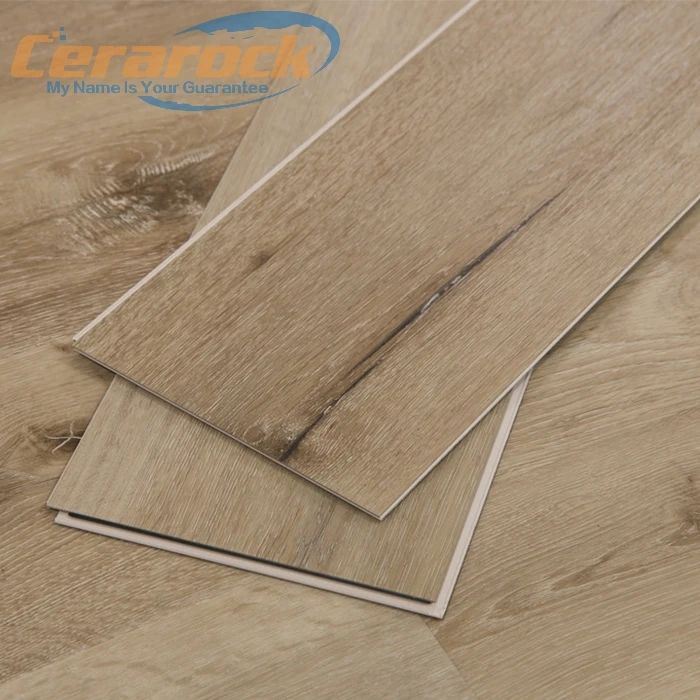 SPC vinyl flooring 4mm .2mm SPC woven flooring plank decorative vinyl floor tile