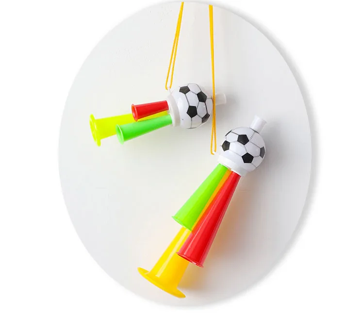 RTSZO-877 дешевая пластиковая труба футбол Горн для мяч вентиляторы шары для аплодисментов в рог
