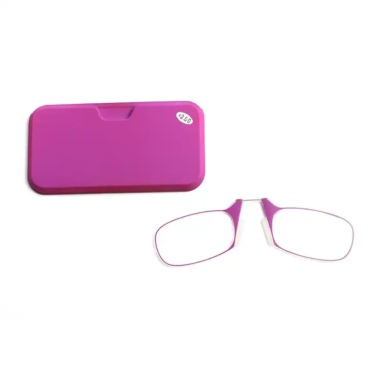Comfortable Mini Cheap Stick Mobile Phone Thin Optics Clip On Nose Pad Reading Frames Glasses Optical Eyewear