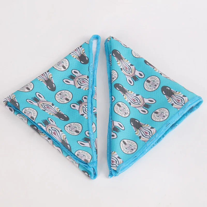 Pet Accessories Free Design Custom Printed Pet Polyester Cartoon Pattern Triangle Scarf Dog Bandana