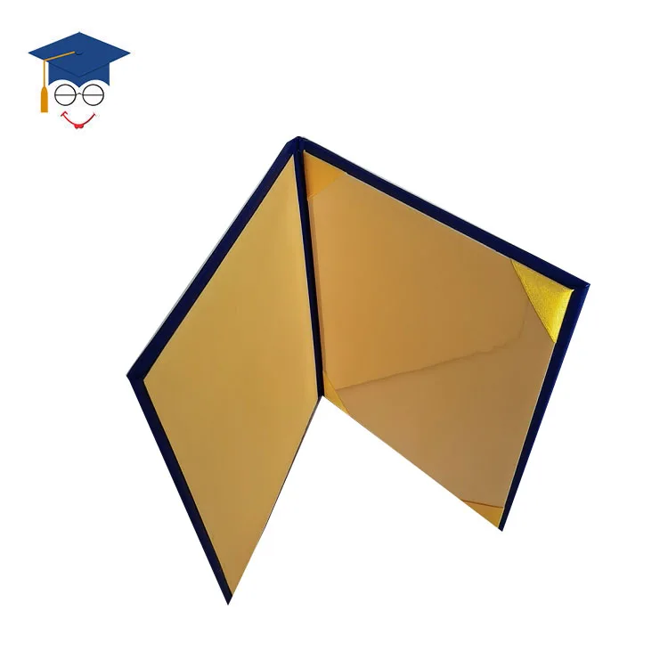 Wholesale Graduation Certificate leather paper holder with internal landscape