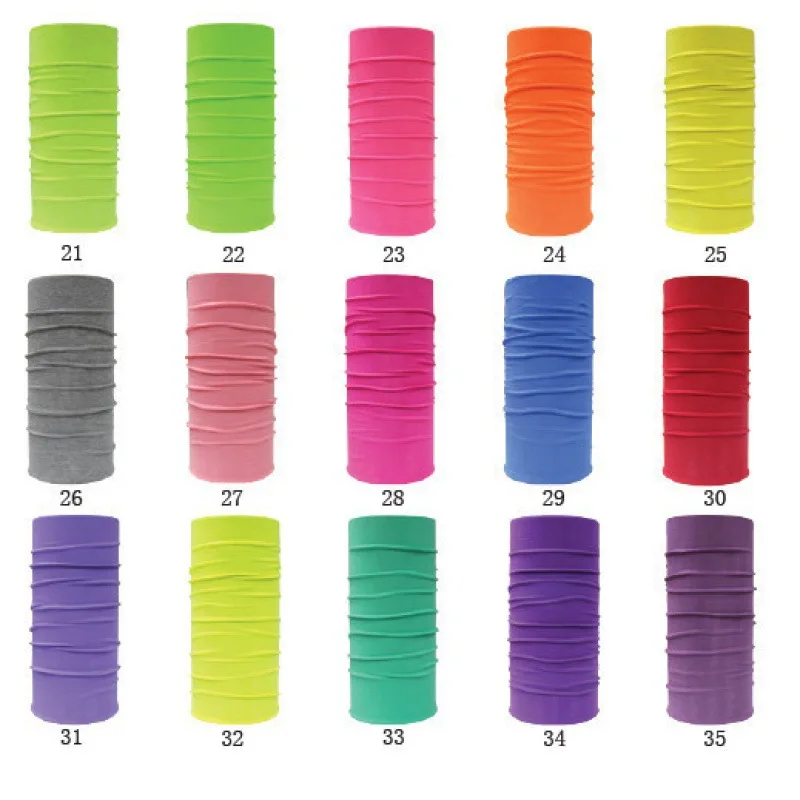 Wholesale Custom logo Headband Scarf Tube Face head Cover Neck Gaiter Hiking Sports Bandana